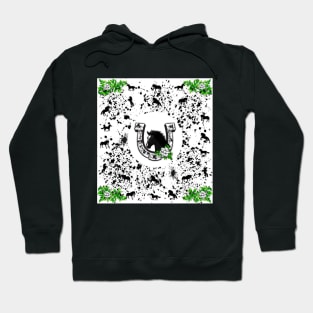 Horse Lovers Horseshoe Pattern Hoodie